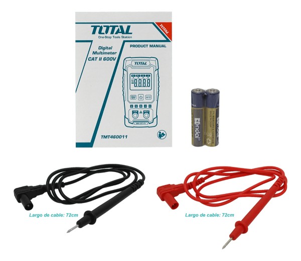 Multitester Digital 600v 2000 Conteos Total - Imagen 3