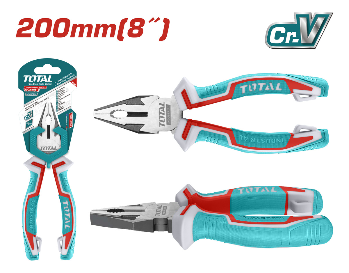 Alicate Universal 8 Pulgadas Industrial Total - Imagen 2