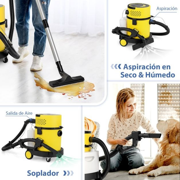 Combo Lava Tapizados Alfombras 1200w 4en1 Atornilladora 12v - Imagen 9