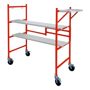 Mini Andamio De Acero C/ruedas Y Bandeja Rebatible
