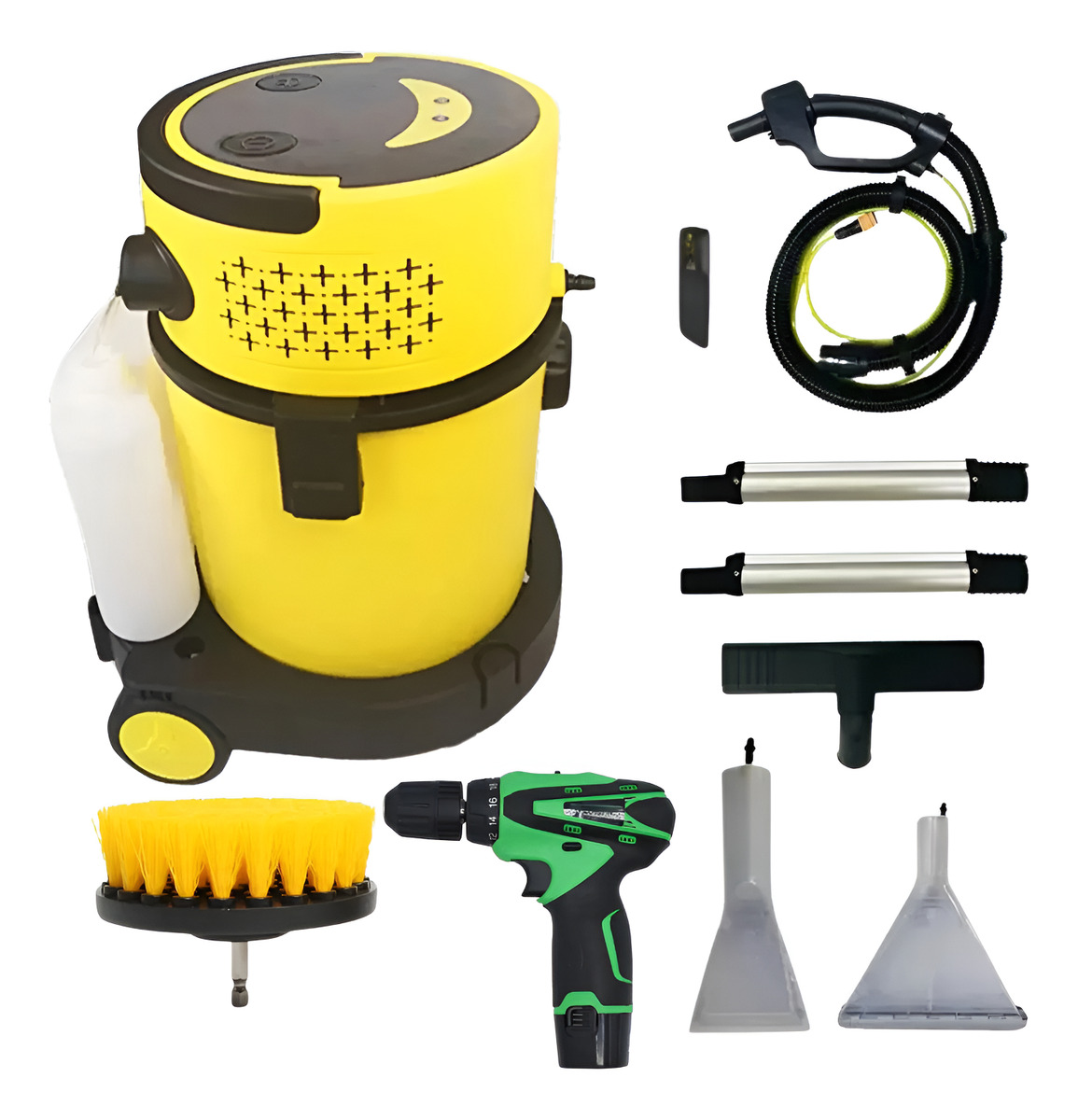 Combo Lava Tapizados Alfombras 1200w 4en1 Atornilladora 12v - Imagen 2