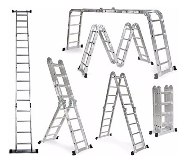 Escalera De Aluminio Multifuncion 4x3 - 3.6 Mt - Imagen 2
