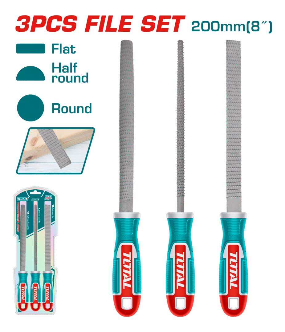 Limas Escofinas Para Madera 3 Piezas Total - Imagen 2