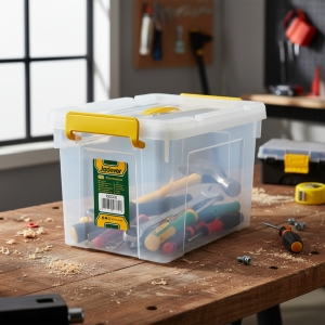 Contenedor Plástico Apilable Transparente 47l Jadever