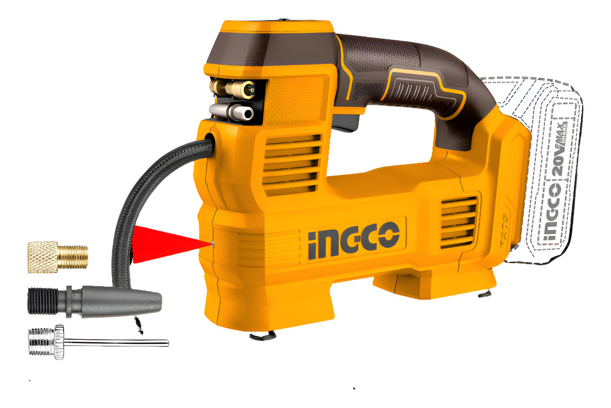 Compresor De Aire 20v 12v 160psi 11bar 20v P20s S/bat Ingco