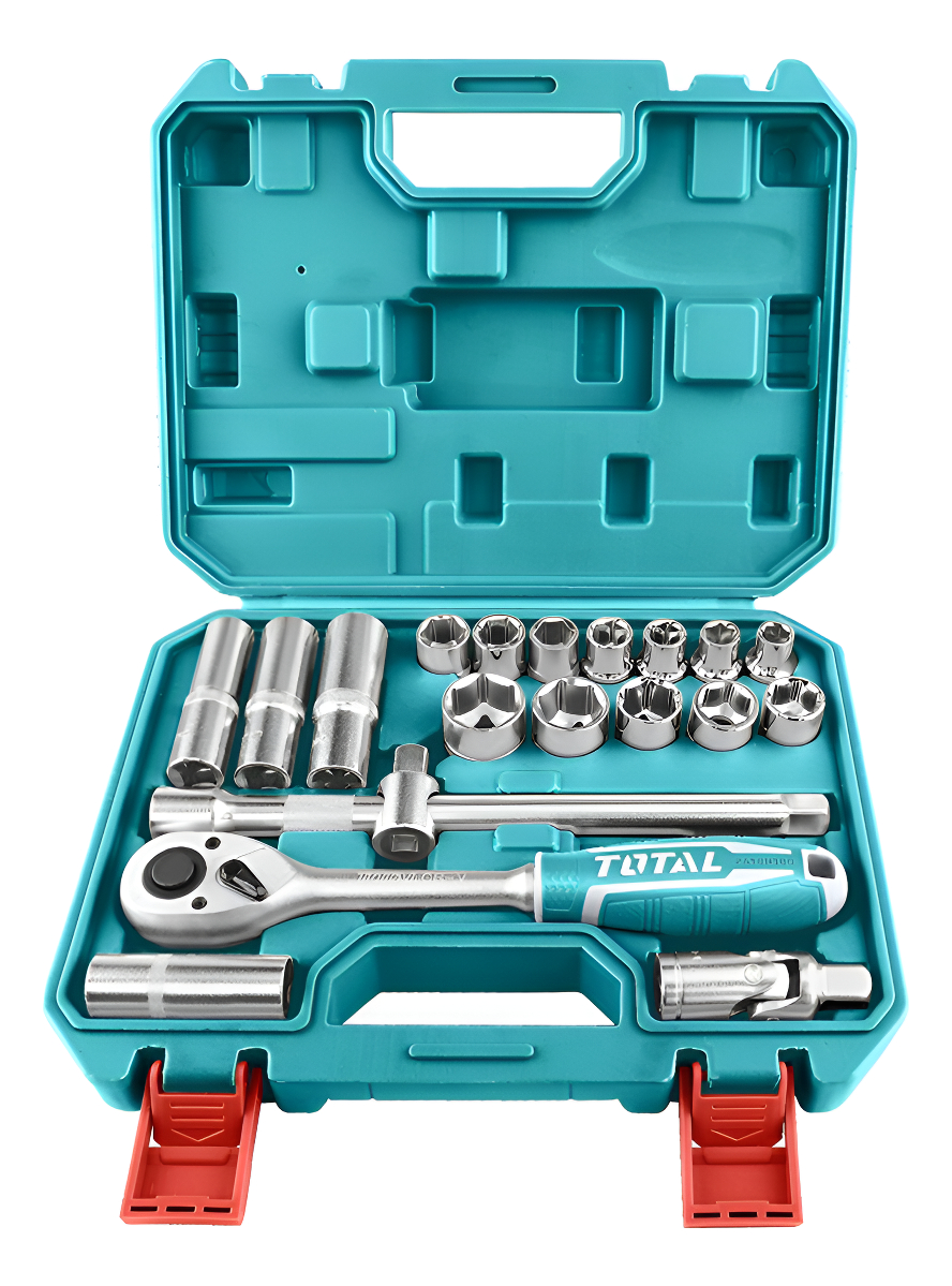 Kit De Herramientas Total Tht121201 Maletín Dados 20 Piezas