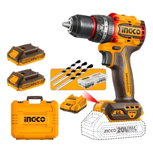 Taladro Atornillador Percutor C/bateria Ingco Industrial 20v