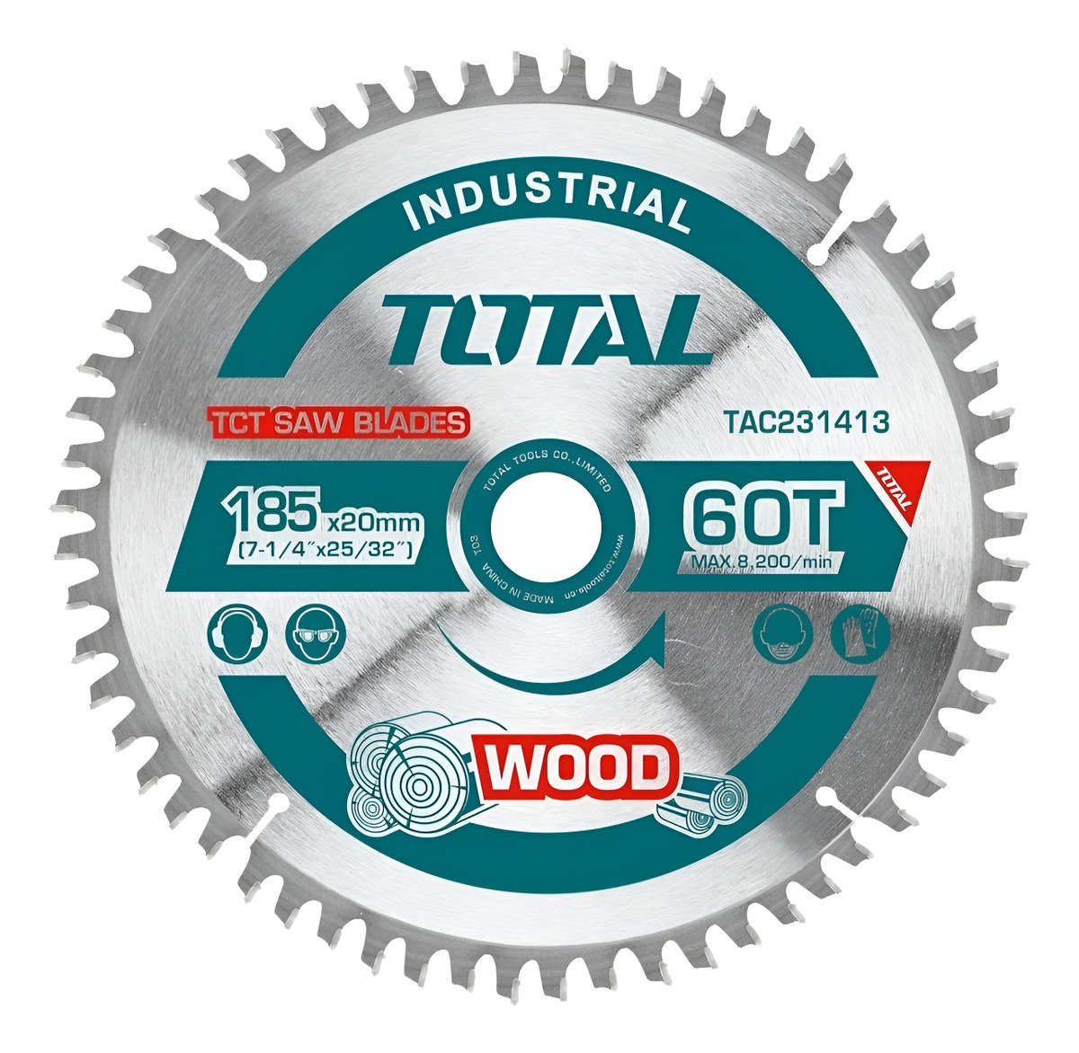 Disco Sierra Circular 185mm 7 1/4´´ 60d - Total Tac231413