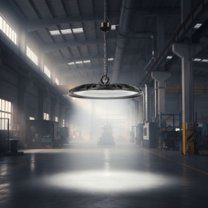 Campana Galpón Techo Exterior Colgante Led Ufo 200w Luz Fria