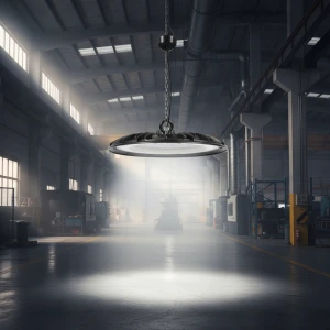 Campana Galpón Techo Exterior Colgante Led Ufo 200w Luz Fria