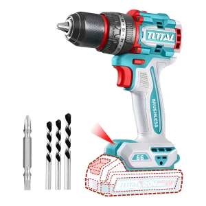 Taladro Percutor Atornillador Total 20v S/carbones 66 Nm Sin