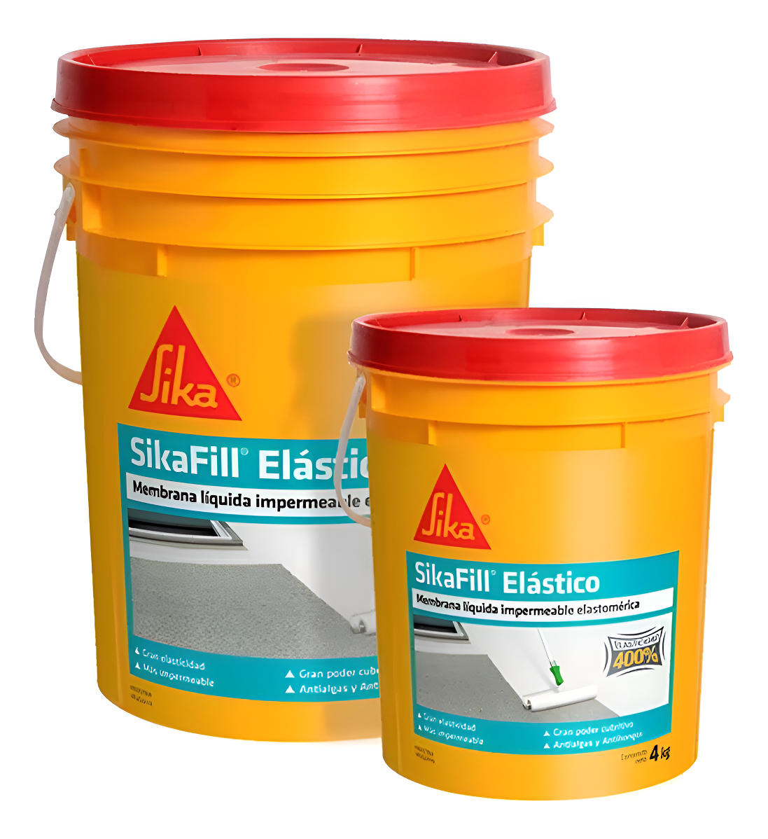 Pintura Membrana Liquida Sikafill Elastico 20 + 4 Kg Elsue