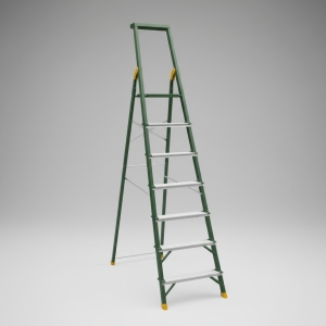 Escalera Aluminio 2.10 Met 7 Escalones 150kg Jadever