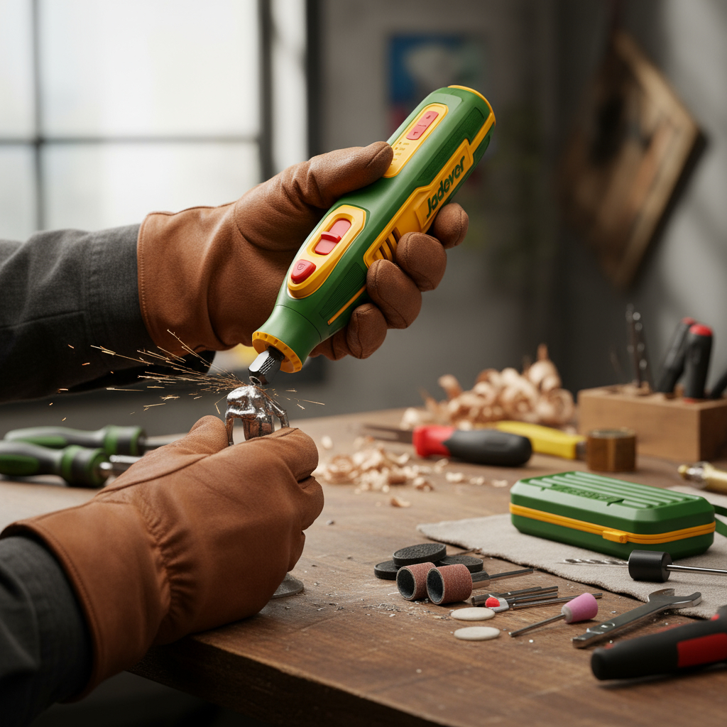 Mini Torno Recargable Con Accesorios Jadever - Imagen 3