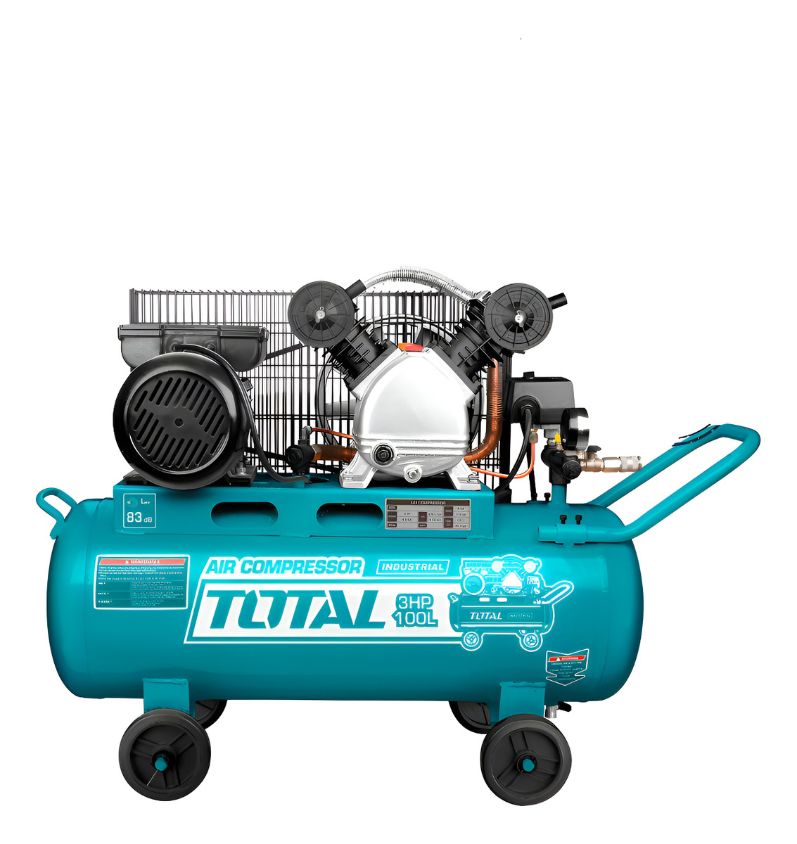 Compresor De Aire 100lt 3hp Total Tc2301006 18 Meses Garanti
