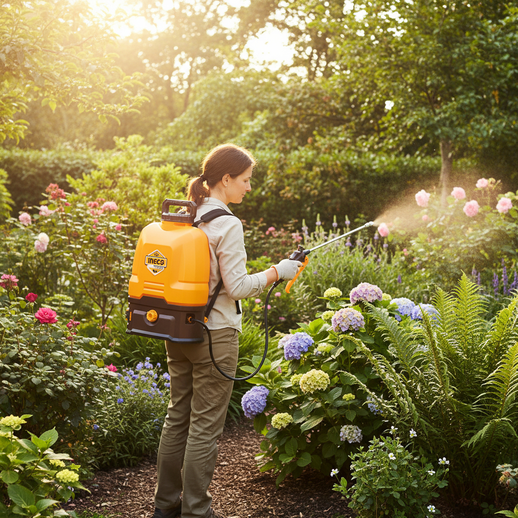 Fumigador Pulverizador Ingco 20v Tipo Mochila, 16l Sin Bat - Imagen 2