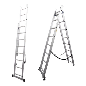 Escalera Extensible Aluminio Colisa 2 Tramos 20 Escalon 150k