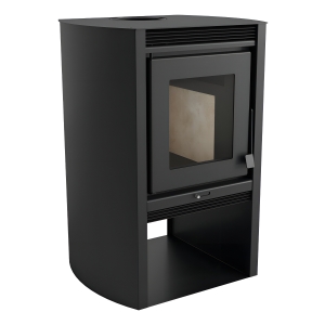 Estufa Calefactor A Leña De Alto Rendimiento Metávila 690exp - Hasta 78m2 - Sistema De Doble Combustión, Ecológico Y Seguro - Color Grafito