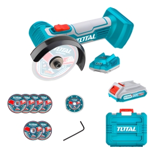 Mini Cortador Industrial + Bat 2ah + Carg + 7 Discos Total