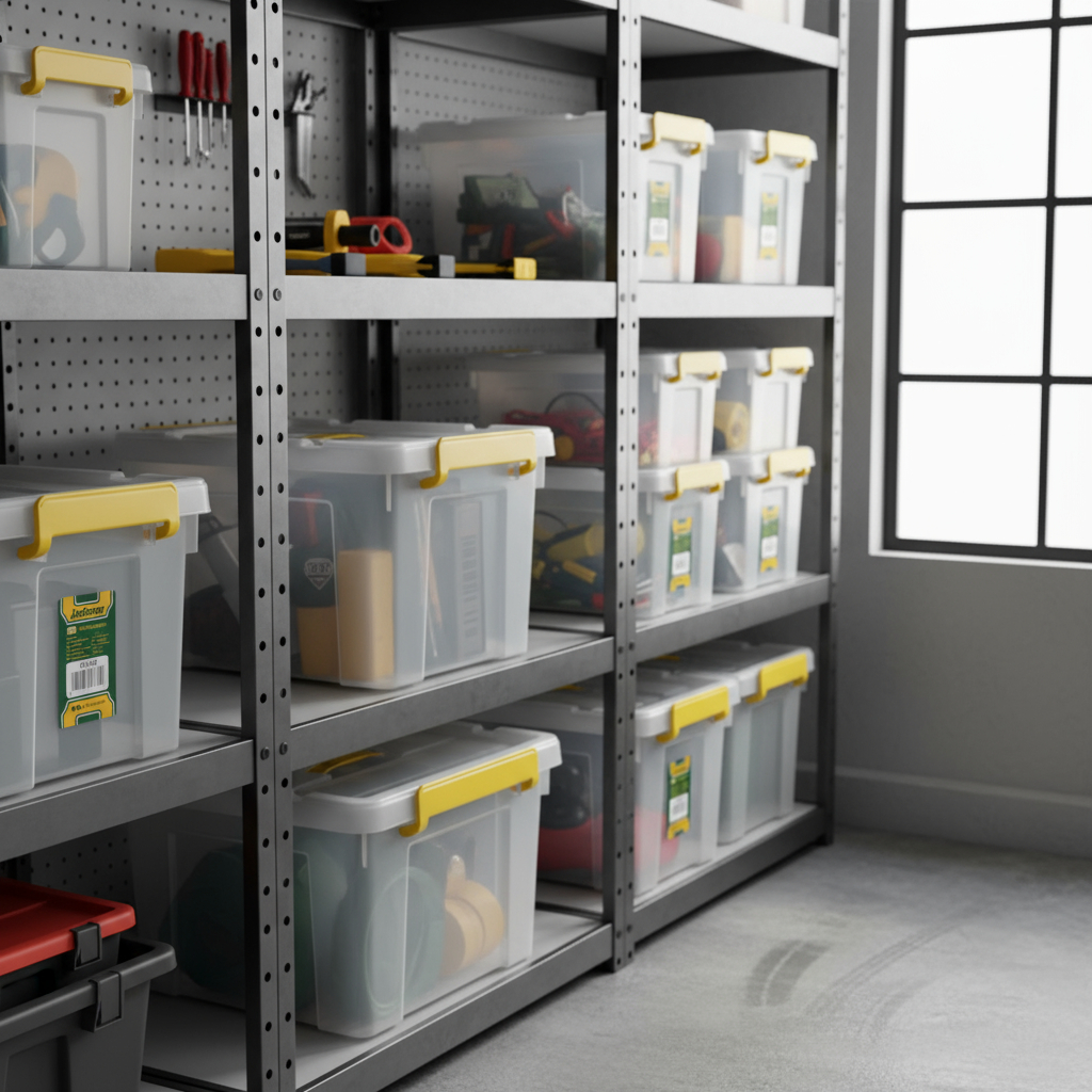 Cajón Contenedor Plástico Apilable Transparente 66l Jadever - Imagen 4