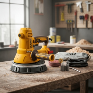 Lijadora De Yeso 850w 180mm 7 + Accesorios Ingco Dws10508