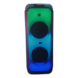 Torre Audio Parlante Fm Usb Mic Litio 8000 Pwpo Karaoke 2x12