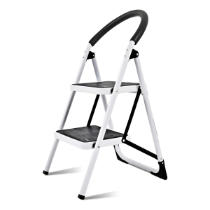 Escalera Metal Familiar Plegable Tijera 2esc 71cm Hasta 150k