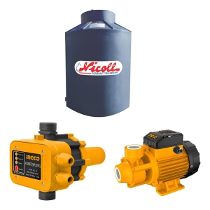 Kit Tanque 600lts + Bomba Agua Periferica  1/2  Hp + Automático