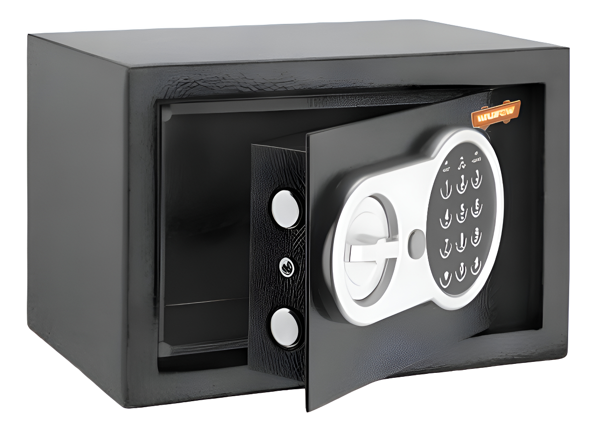 Caja Fuerte Digital 7l Super Resistente Color Negro