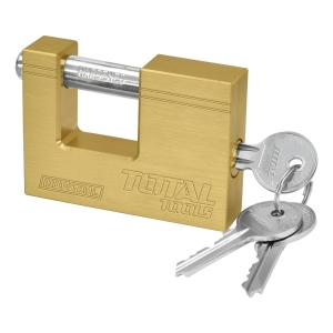 Candado Antipalanca Bronce Macizo 80mm Total Tlk32803 Elsue