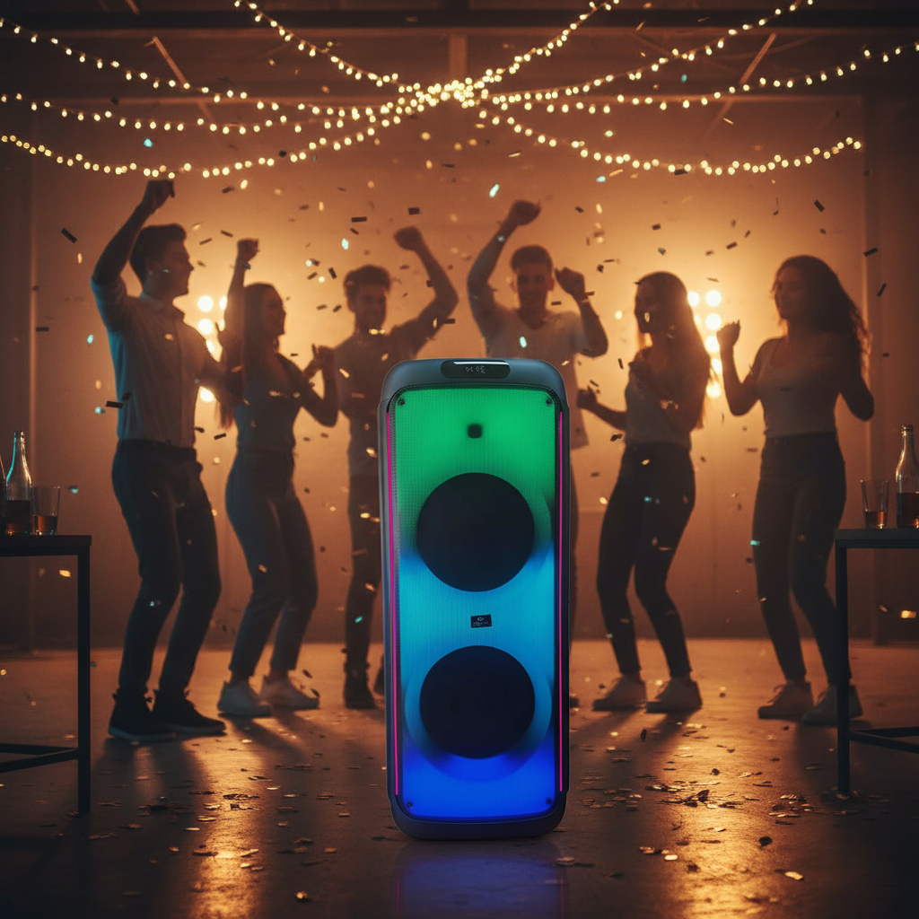 Torre Audio Parlante Fm Usb Mic Litio 8000 Pwpo Karaoke 2x12 - Imagen 4