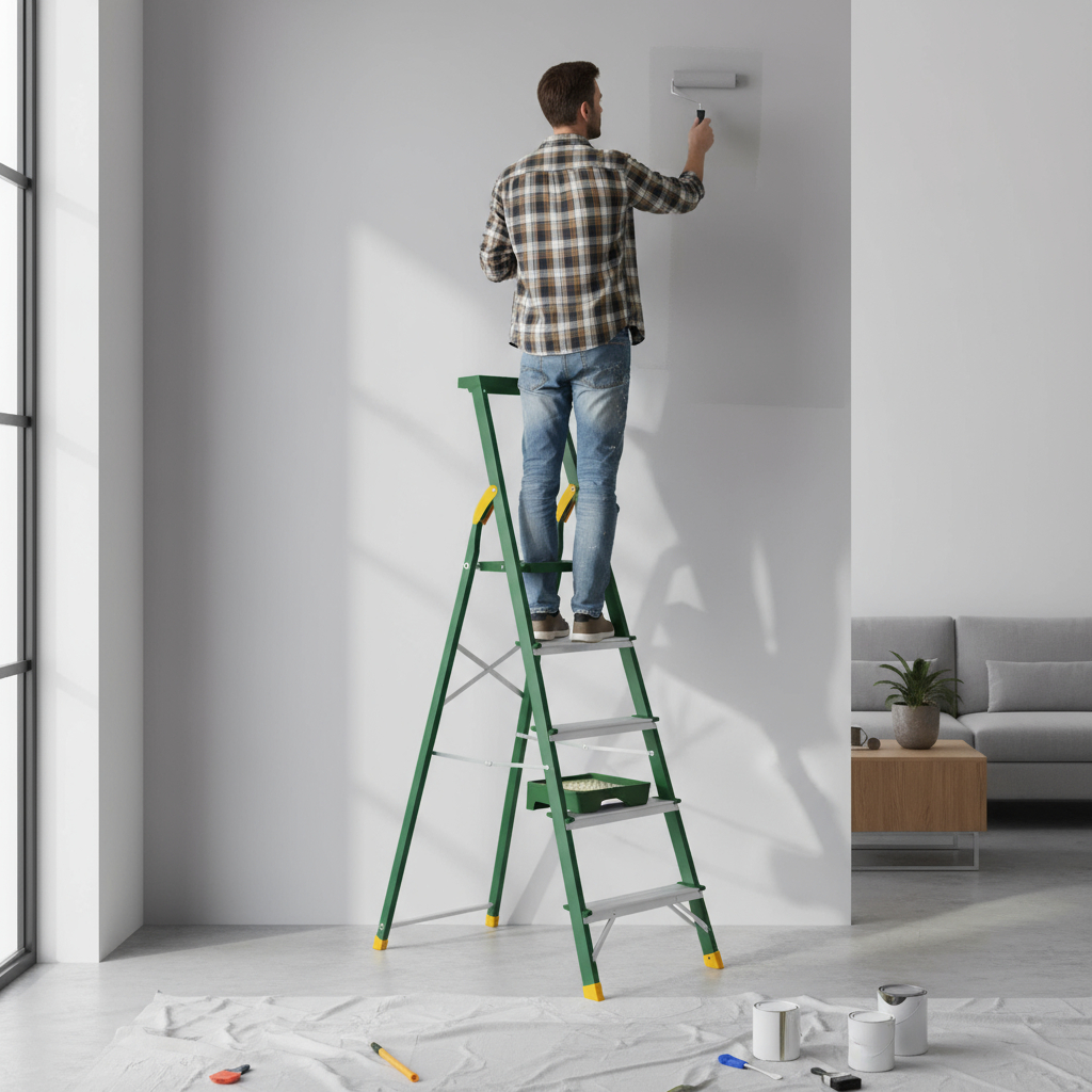 Escalera Aluminio 1.50met 5 Esc 150kg Jadever - Imagen 5