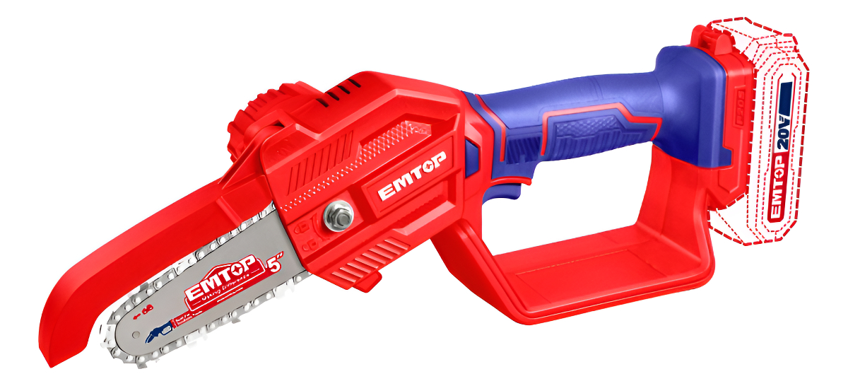 Mini Motosierra A Bateria 20v 5'' Sin Bateria Emtop