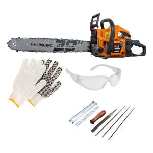 Motosierra Nafta 2t 52cc 20puLG 2.5hp Lusqtoff + Set Afilado