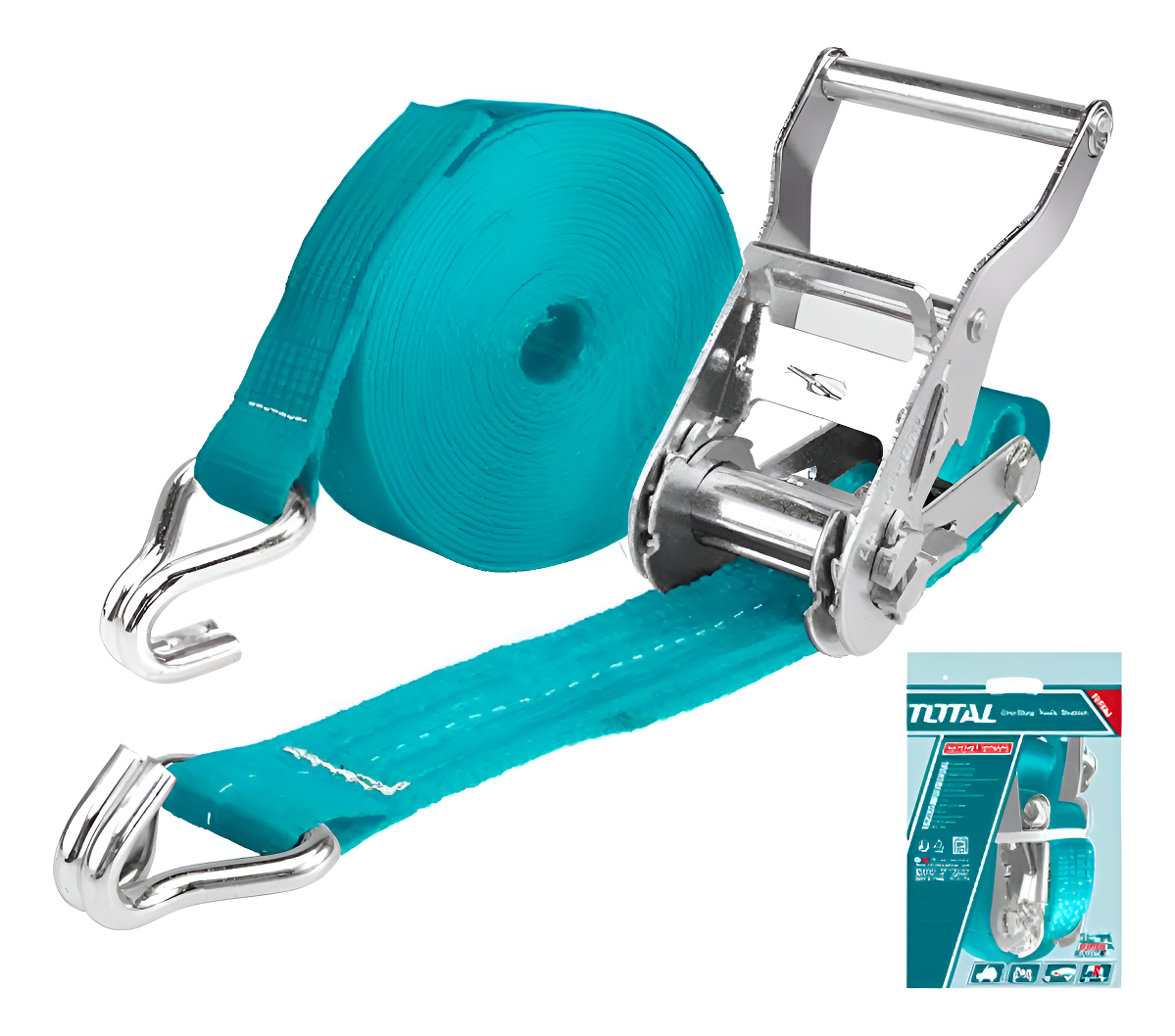 Cinta Correa De Amarre Catraca Total 1.5ton 6metros 2.5ancho