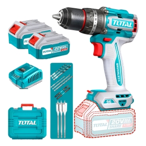 Taladro Atornillador Percutor 20v Total 96nm Brushless C/bat