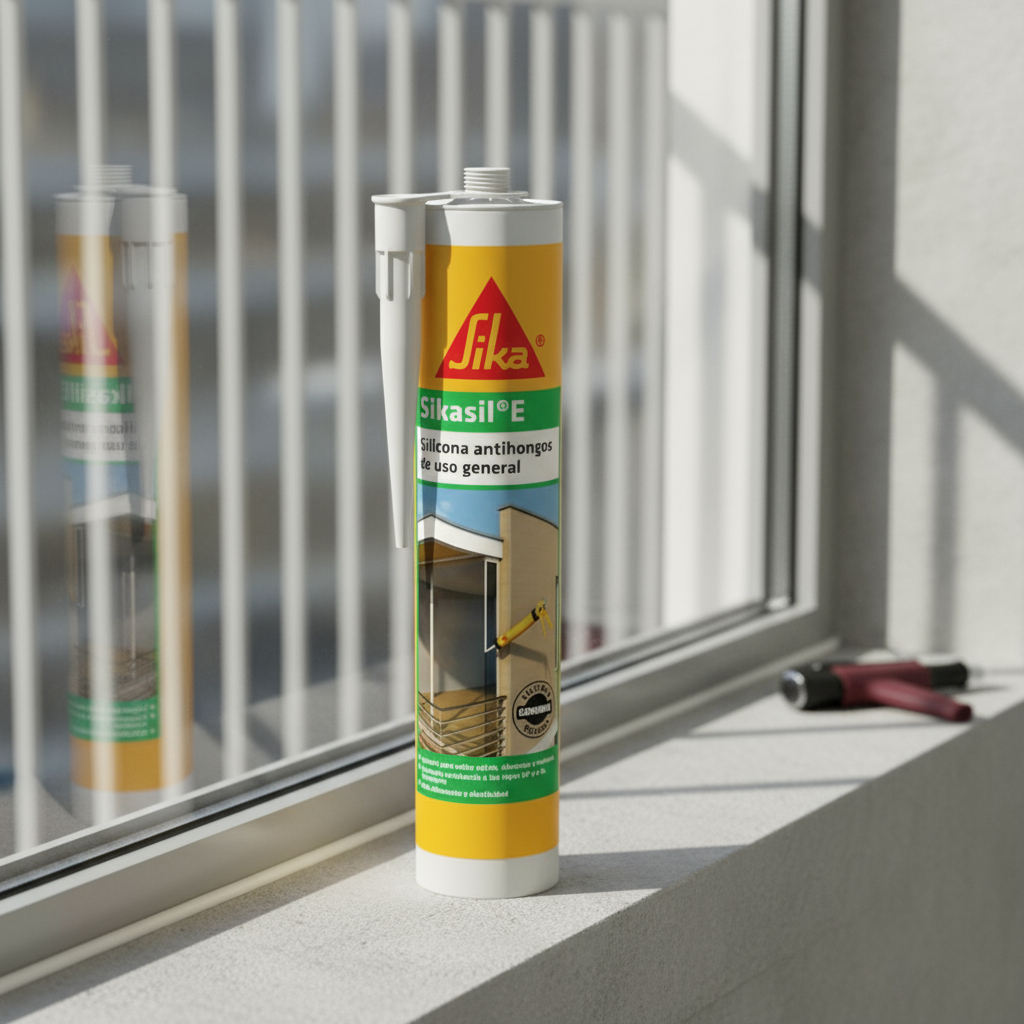 Silicona Acética Sikasil E Transparante 300ml Elsue - Imagen 4