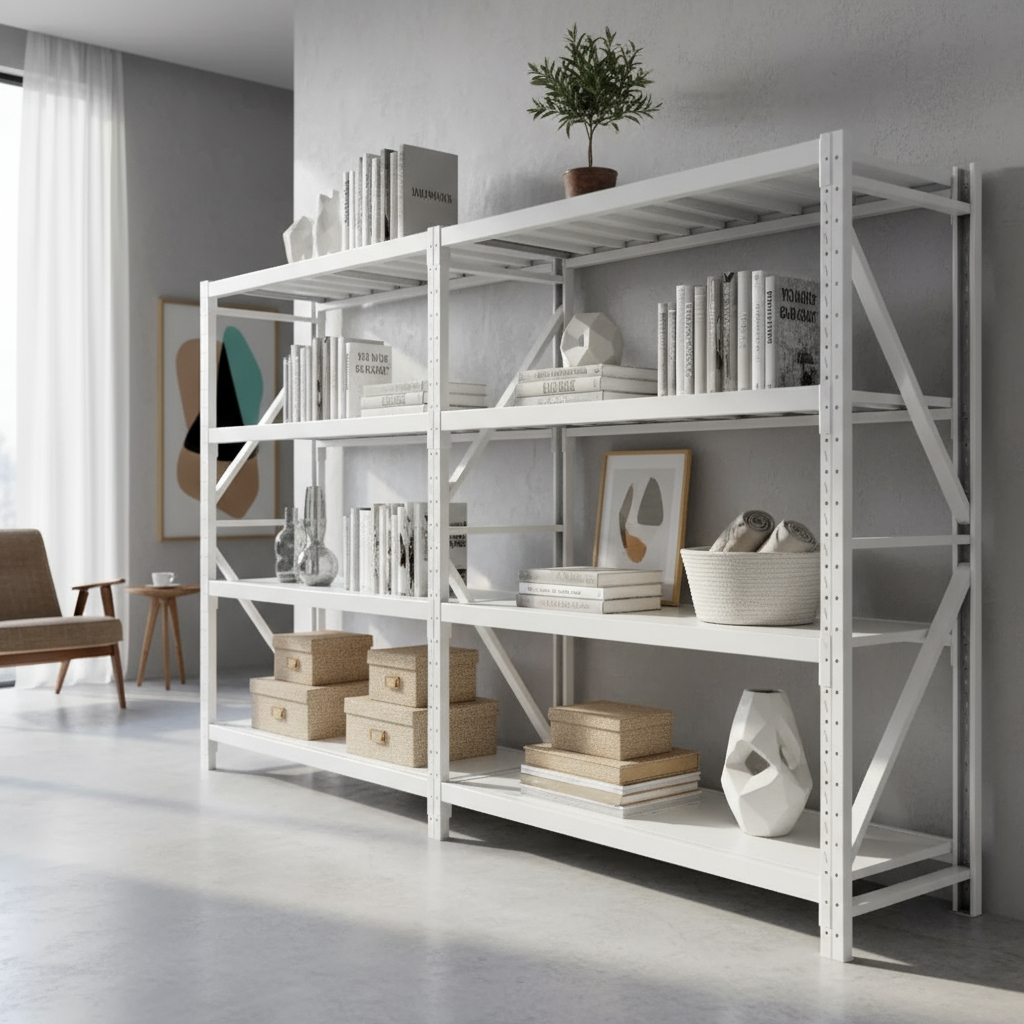 Estantería Metálica Rack Encastre Doble Acople 4x2x0.6 2400k