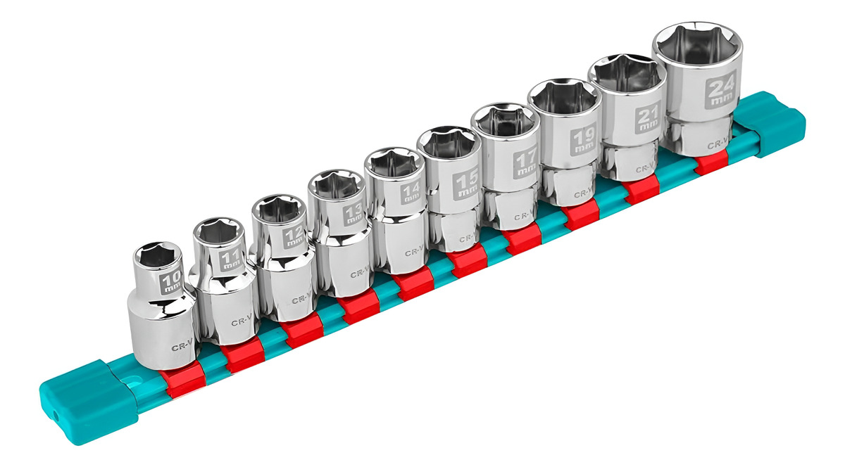 Set 10 Dados Encastre 1/2 10mm A 24mm Total