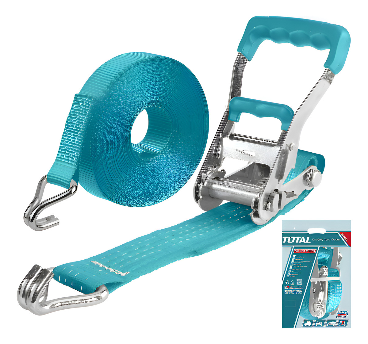 Cinta Correa De Amarre Catraca Total 4ton 10metros 5cm Ancho