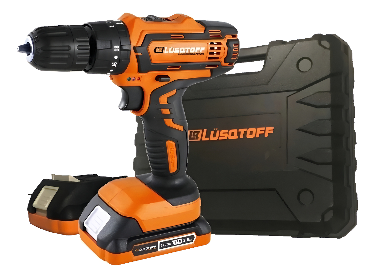 Taladro Percutor Atornillador 18v De 10mm Lüsqtoff C/bat