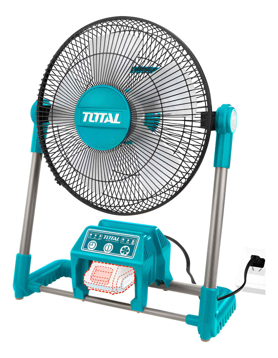 Ventilador Inalámbrico Total 20v, 3 Niveles De Velocidad