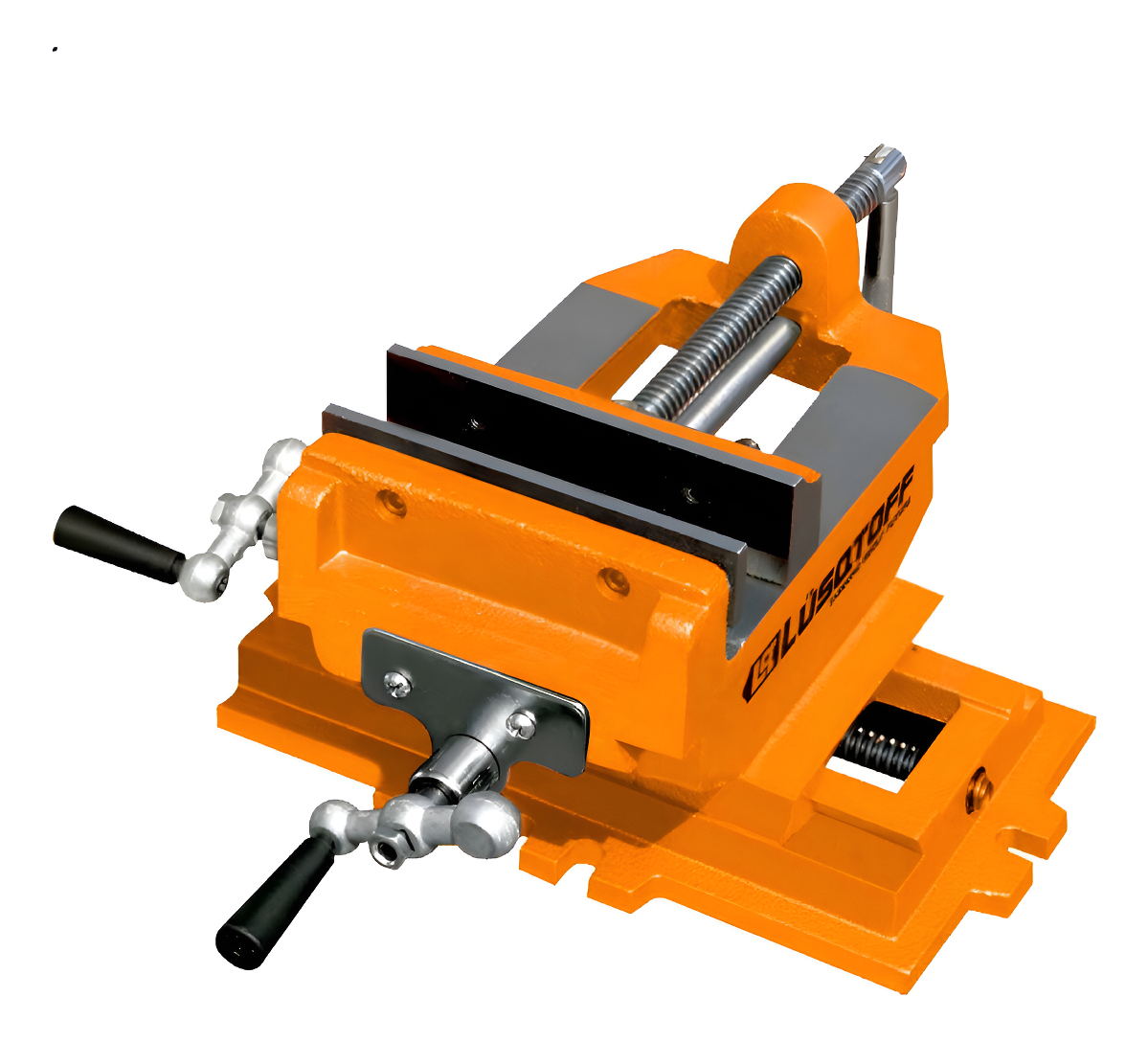 Morsa Cruz Doble Eje Para Taladro 55mm Agujereador Lusqtoff