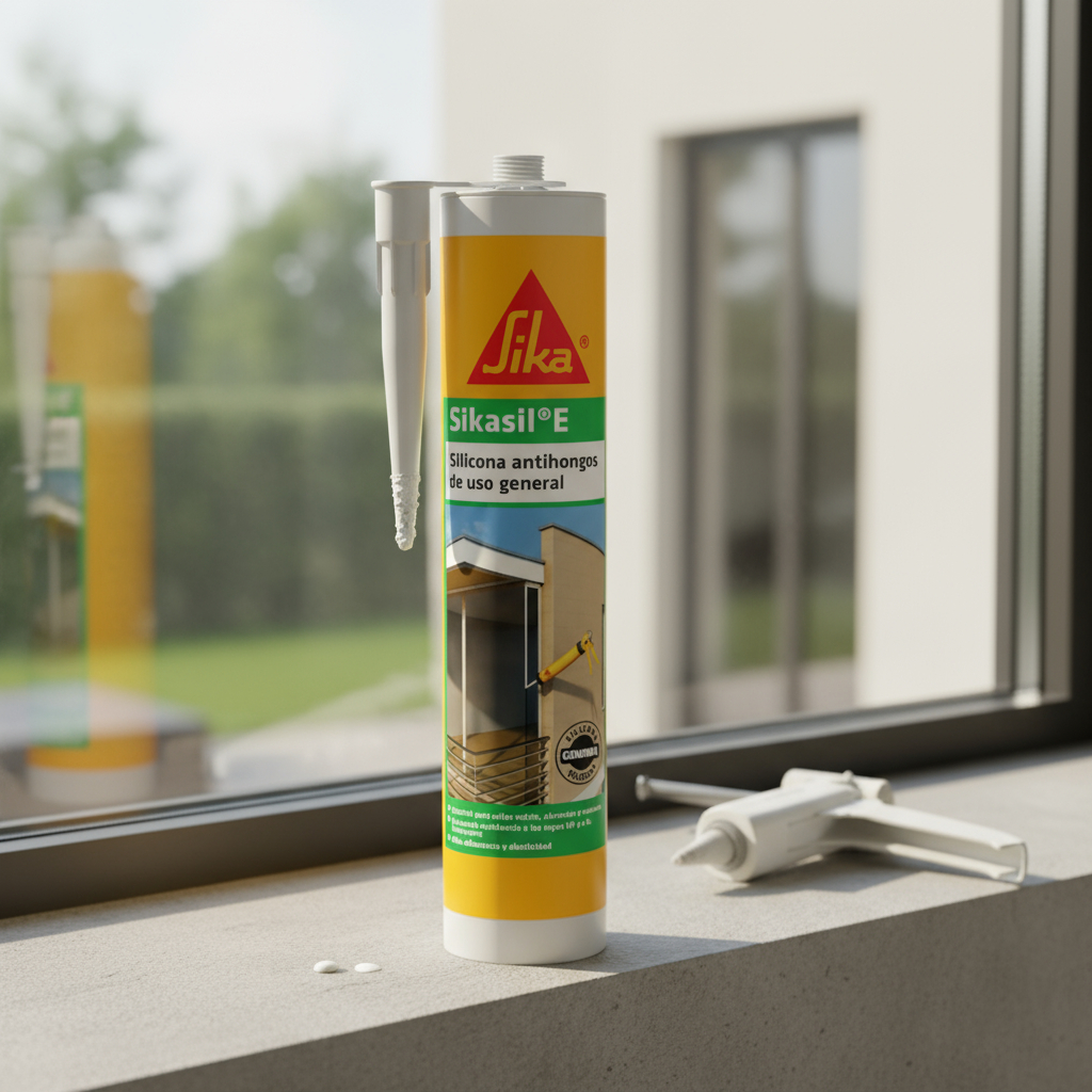 Silicona Acética Sikasil E Transparante 300ml Elsue