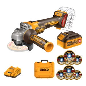 Amoladora Inalambrica Ingco Set + Batería Y Maletín Ingco