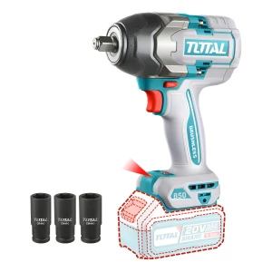 Llave Impacto Total 20v 1/2'' 850nm Sin Carbones Sin Batería