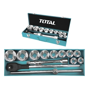 Juego De Dados Total 15 Piezas Encastre 3/4 Tht341151