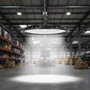 Campana Galpón Techo Exterior Colgante Led Ufo 100w Luz Fria