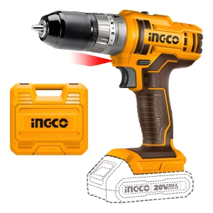 Atornillador Percutor Mandril M 2bat. Litio 20v Ingco Puntas