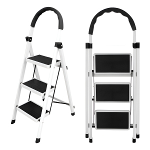 Escalera Metal Familiar Plegable Tijera 3esc 72cm Hasta 150k